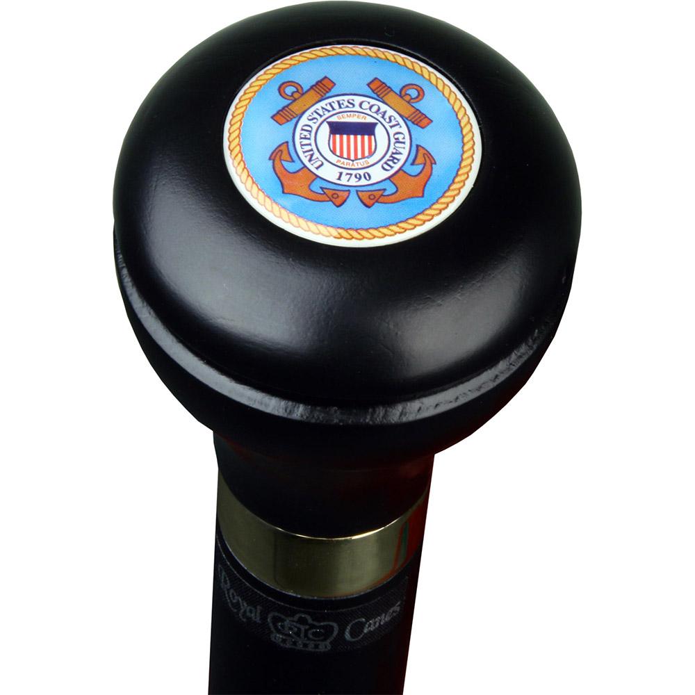 Coast Guard Flask Walking Stick: Wood Shaft Hidden Flask Cheap Cost