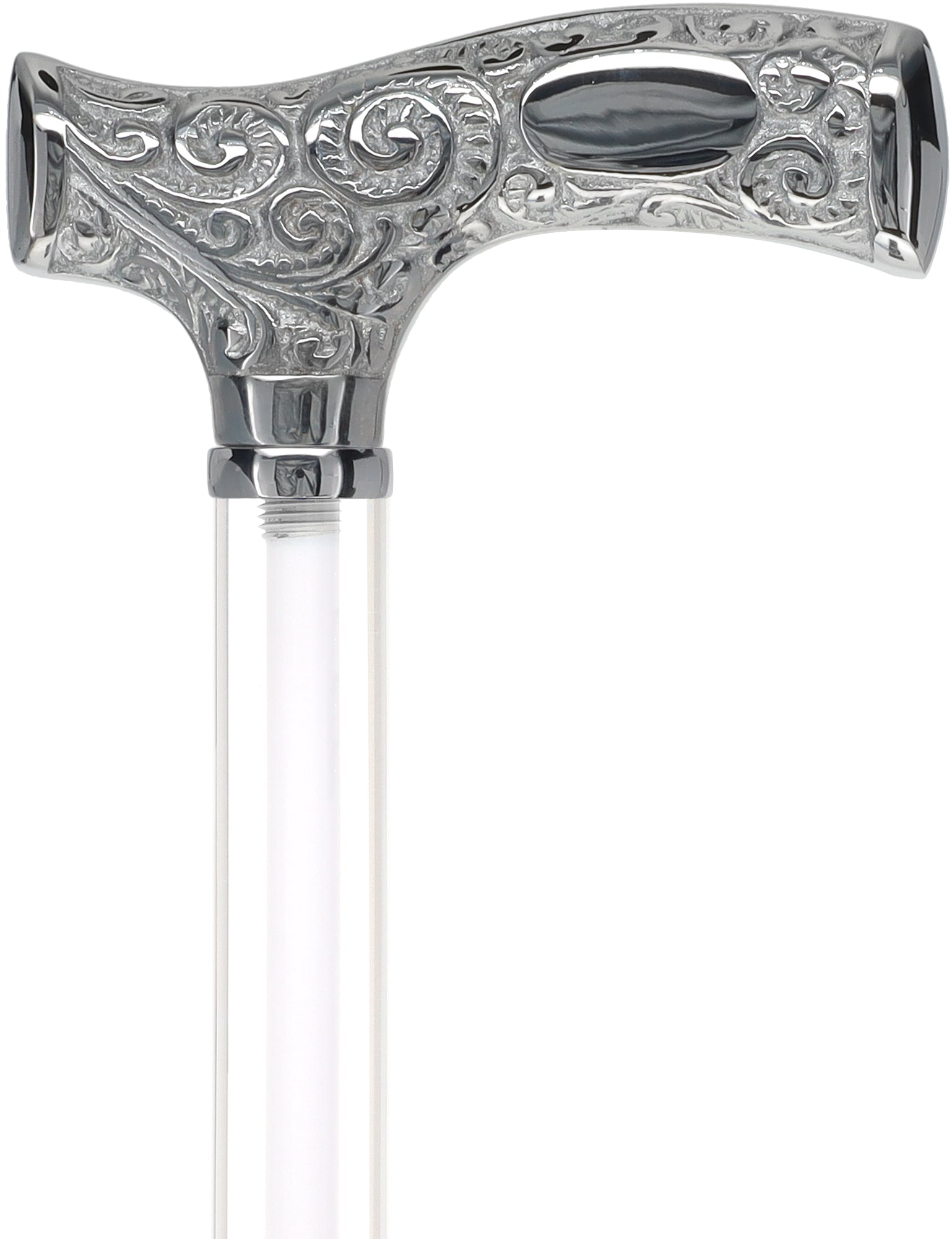 Make It Yours: Invisible Clear Shaft w/ Premium Chrome Brass Cane The Cheapest For Sale