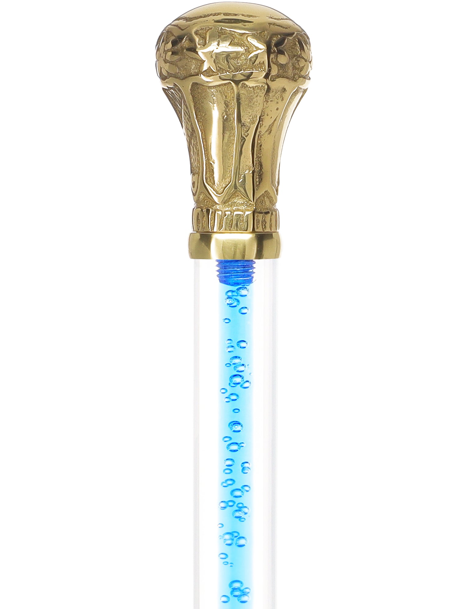 Color Crystal Elegance Brass Knob Cane with Invisible Acrylic Shaft Options Low Cost Cheap Pice