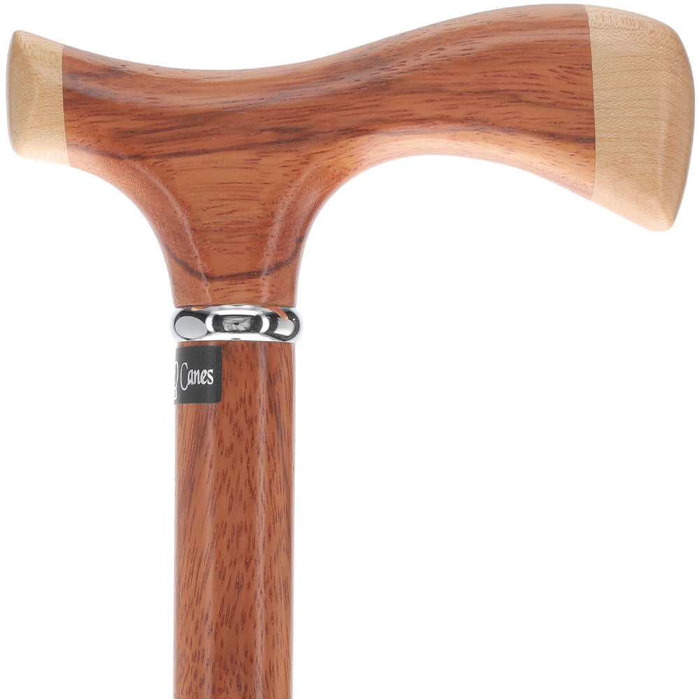 Genuine Red Zebra & Maple Two-Tone Fritz Cane Clearance Extremely