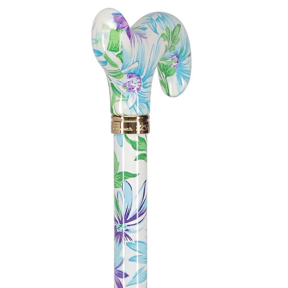 Heavenly Gardens: Designer Adjustable Cane w/ Patterned Handle Websites Cheap Pice