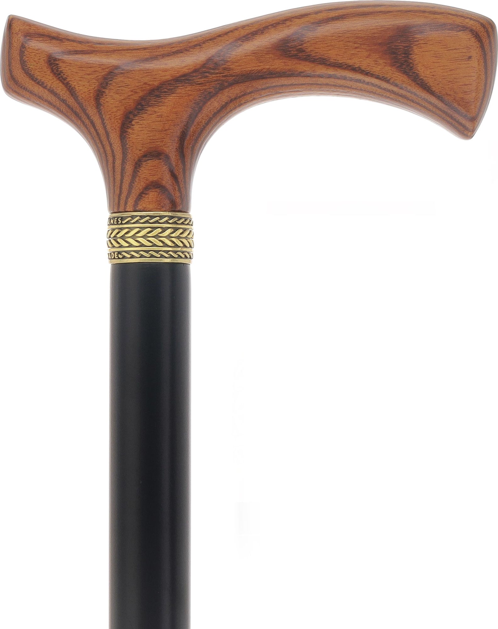 Premium Natural Ash Wood Fritz Cane, Espresso w/ Silver Collar New Styles Cheap Pice