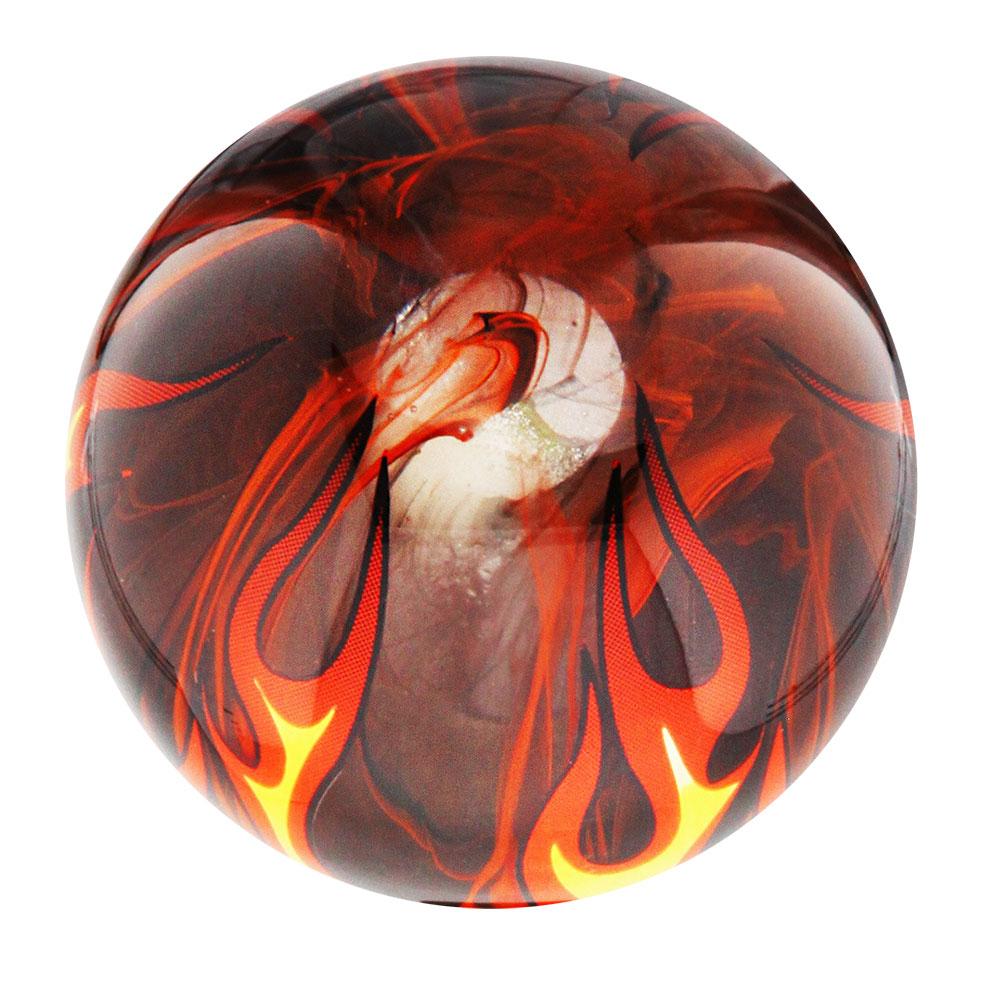 Burst of Flames Smokey Orange Round Knob Cane w/ Custom Wood Shaft & Collar Wholesale Pice