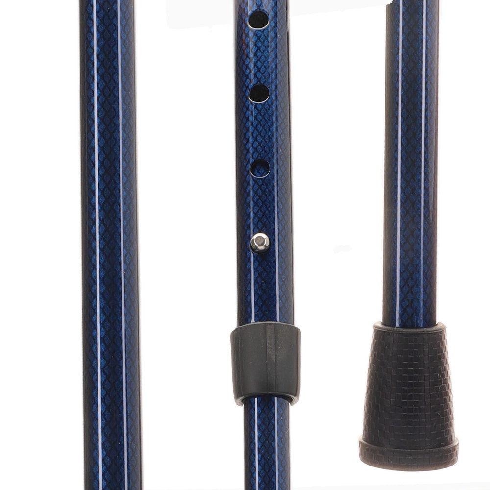 Carbon Fiber Blue Mesh Derby: Adjustable Walking Cane Buy Cheap Authentic