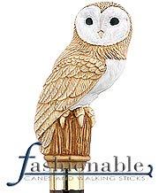 Scratch and Dent Owl Walking Stick With Brown Beechwood Shaft and Brass Collar V3468 Free Shipping Clearance Store