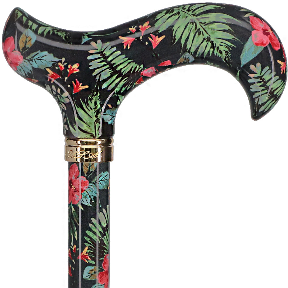 Island Way: Designer Adjustable Cane w/ Patterned Handle Visa Payment For Sale