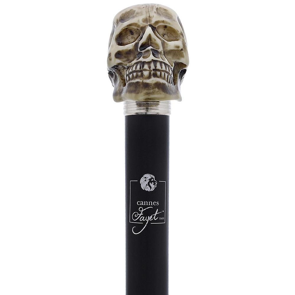 French Faux Bone Skull Sword Stick: Carbon Fiber Shaft 2025 New Sale Online