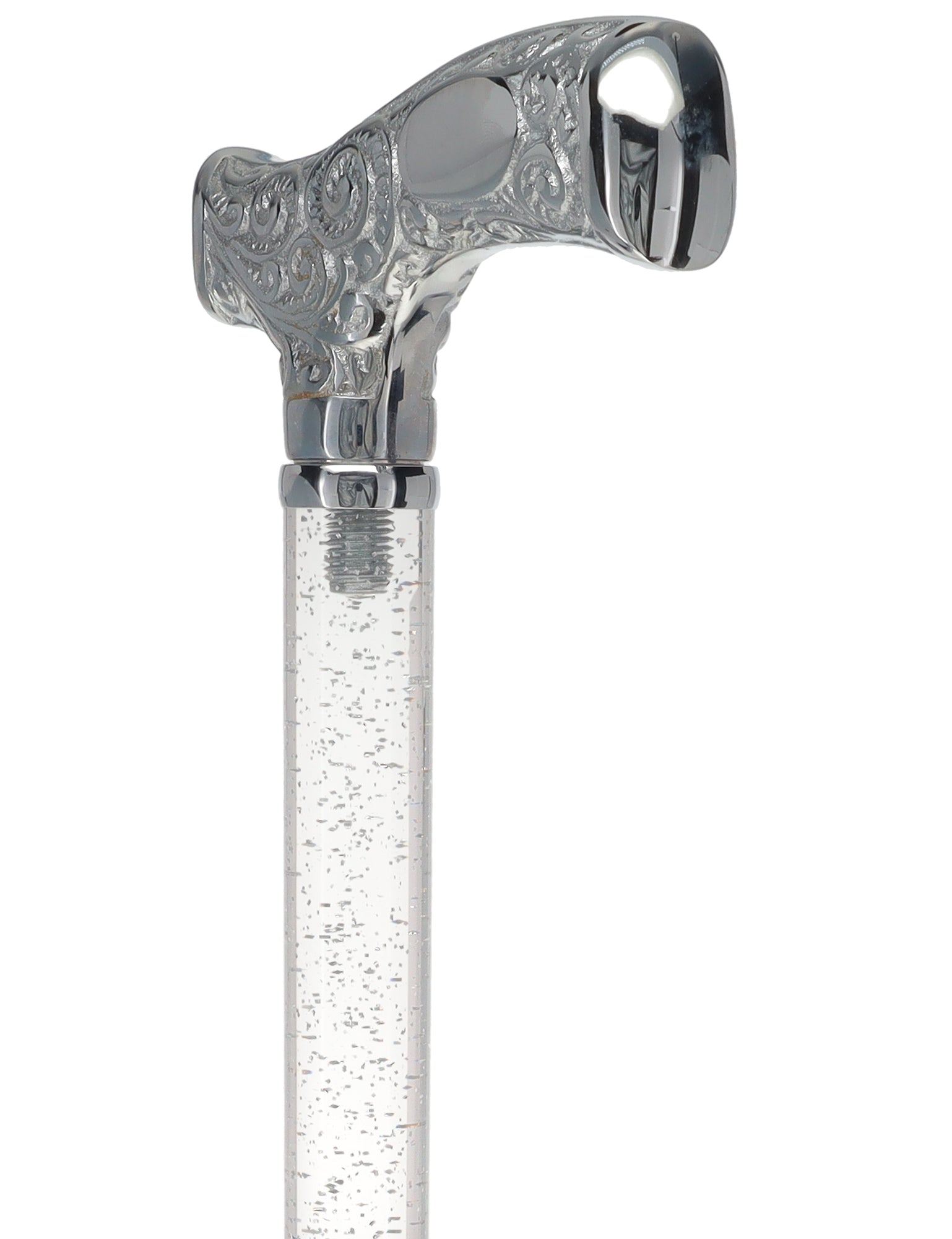 Make It Yours: Invisible Clear Shaft w/ Premium Chrome Brass Cane The Cheapest For Sale