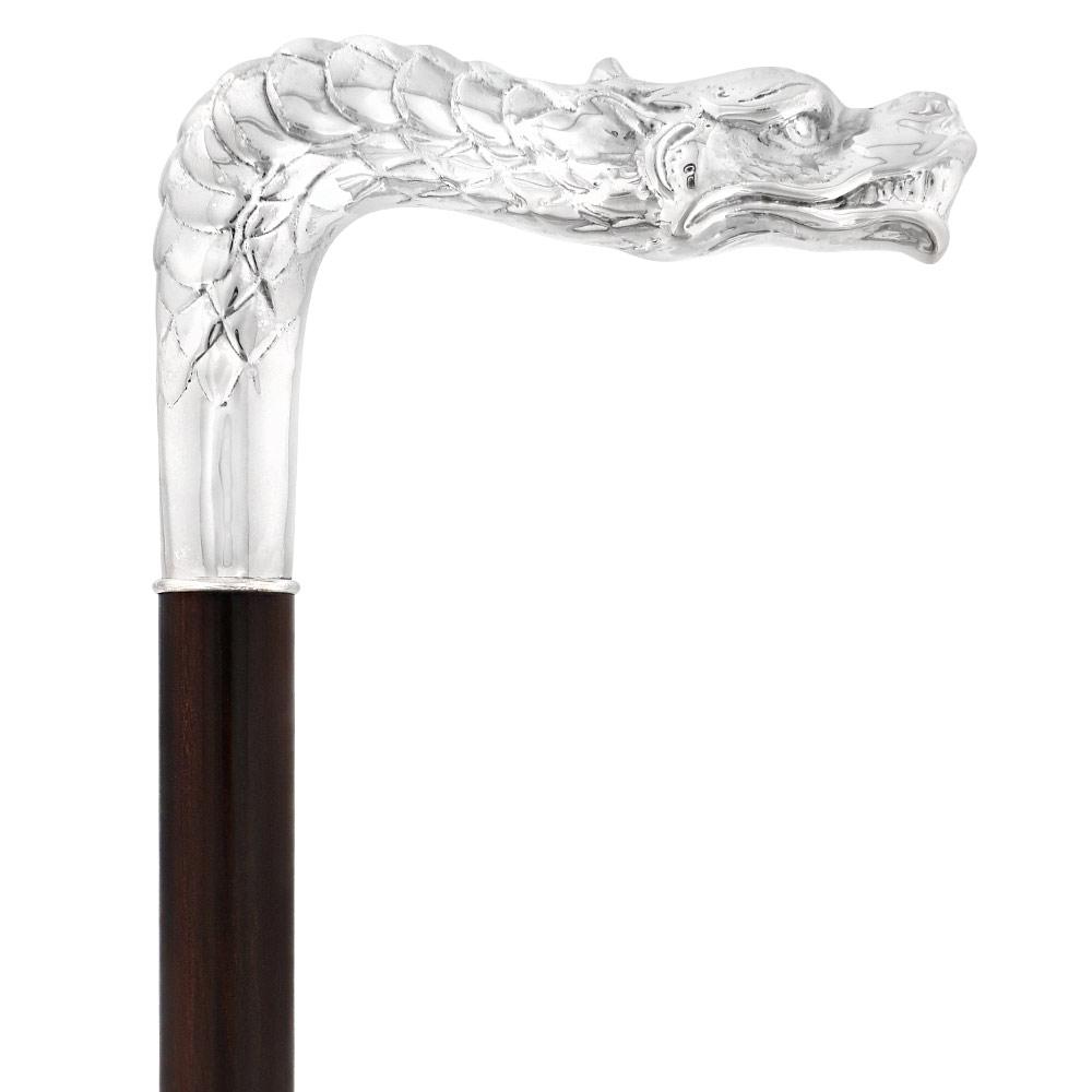 French Dragon Sword Cane: Silver Plated Fritz, Stamina Wood Cheap Sale Release Dates