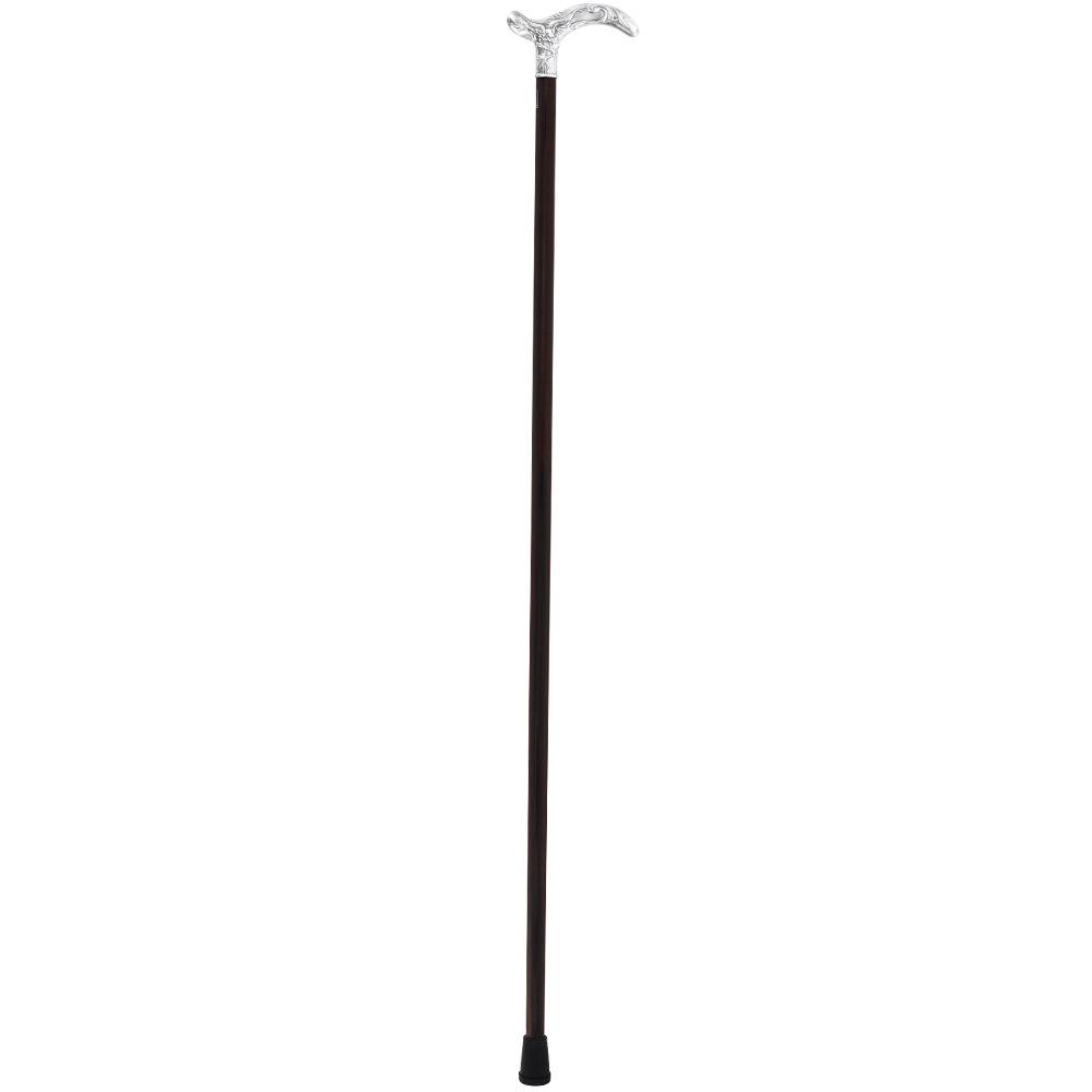 French Silver Birds of Feather Derby Cane: Stamina Wood 2025 Unisex