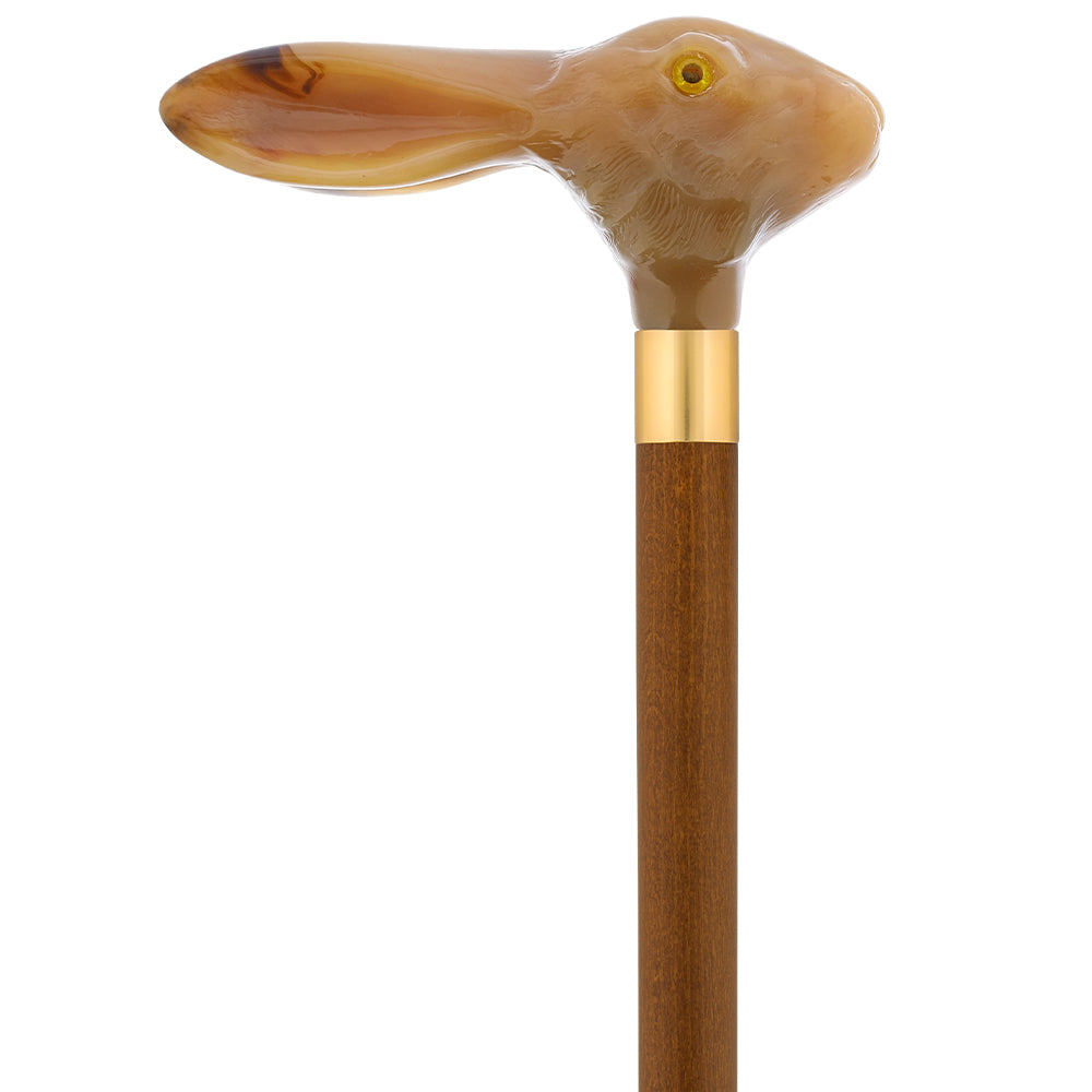 Adorable Bunny Rabbit Head-Italian Handle Cane w/ Custom Shaft & Collar Best Place To Buy Online