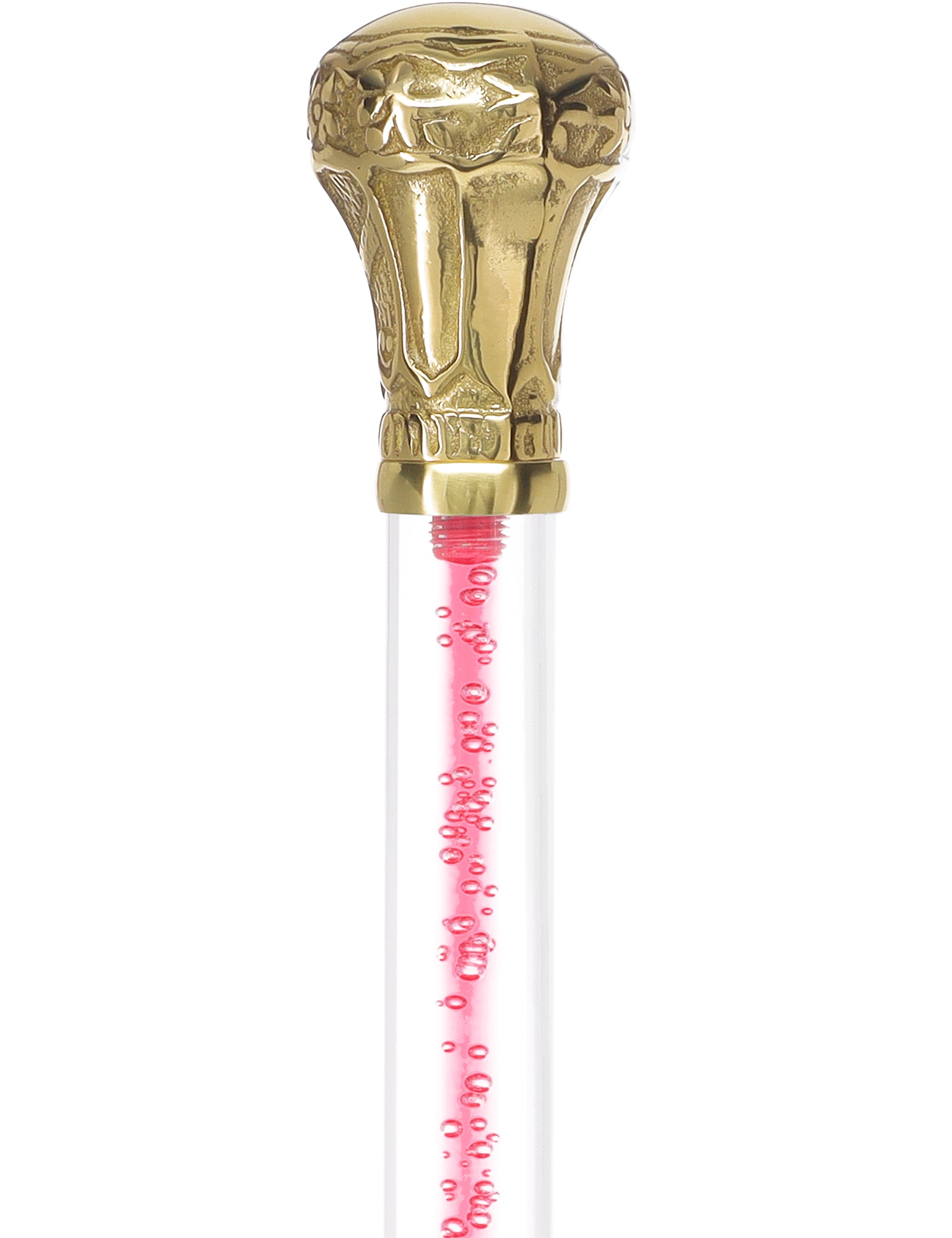 Color Crystal Elegance Brass Knob Cane with Invisible Acrylic Shaft Options Low Cost Cheap Pice