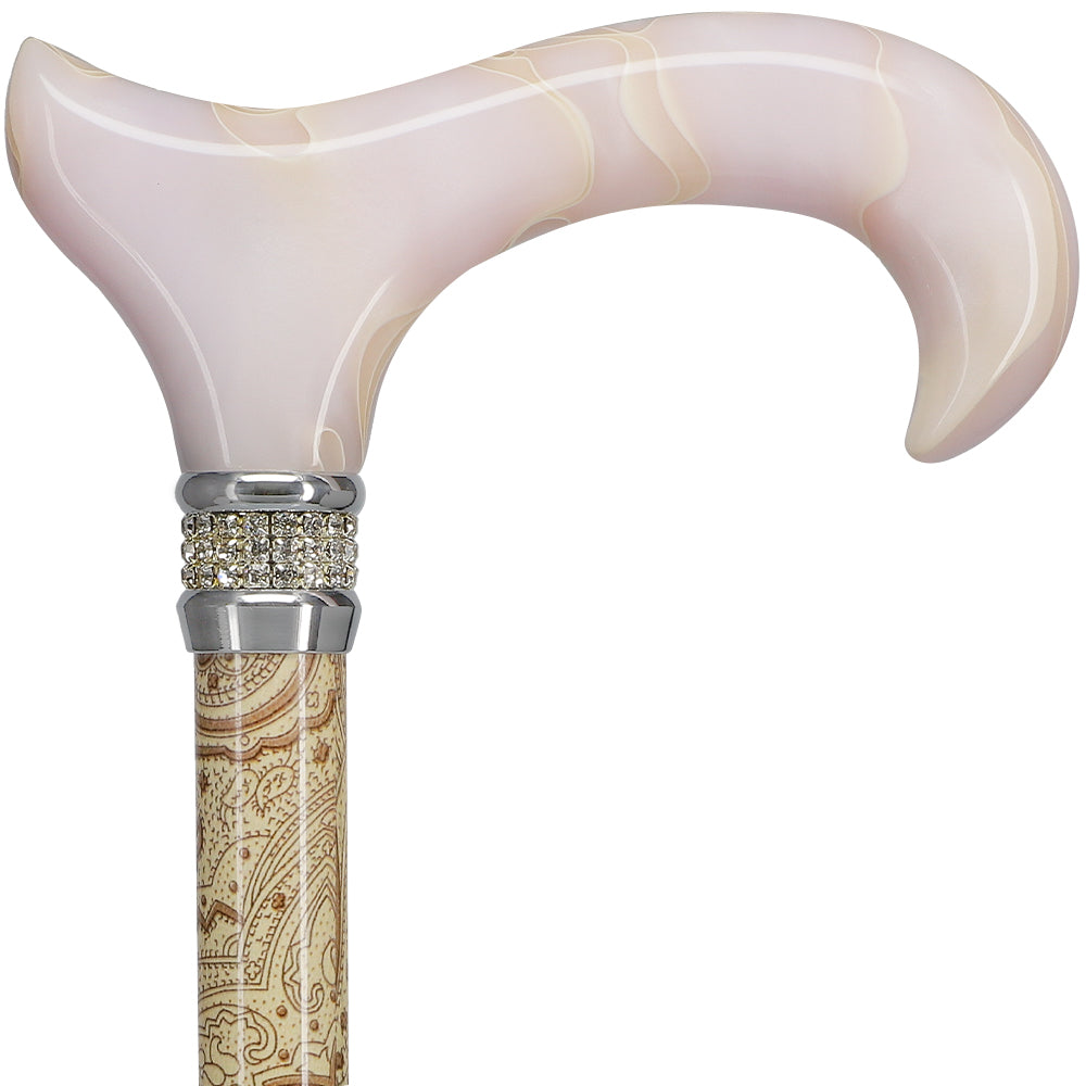 Scratch and Dent Creme Pearlz Designer Adjustable Cane V1697 Buy Cheap Cost