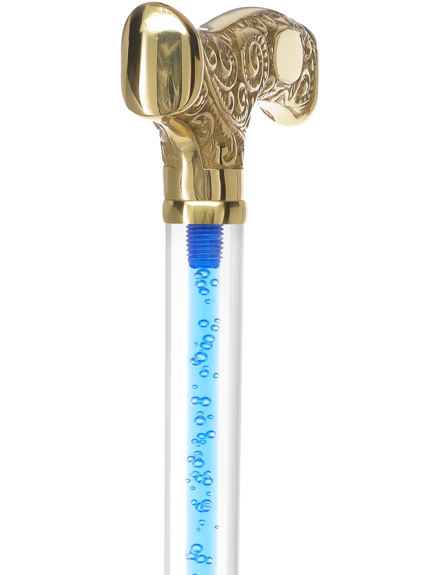 Make It Yours: Color Invisible Clear Shaft w/ Premium Brass Cane Cheap Best Store To Get