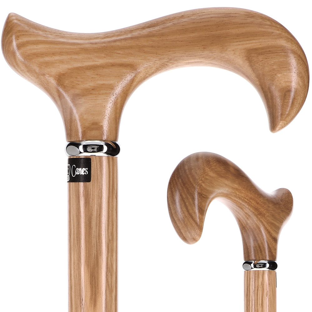 Genuine Striped Zebrano Derby Walking Cane with Natural Design Shipping Outlet Store Online