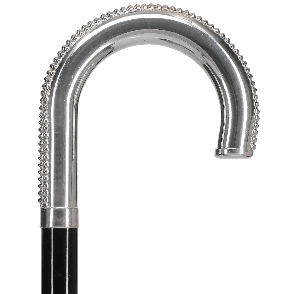 Italian Luxury: 'Lustrous Tourist' Cane, Crafted in 925r Silver Geniue Stockist Online