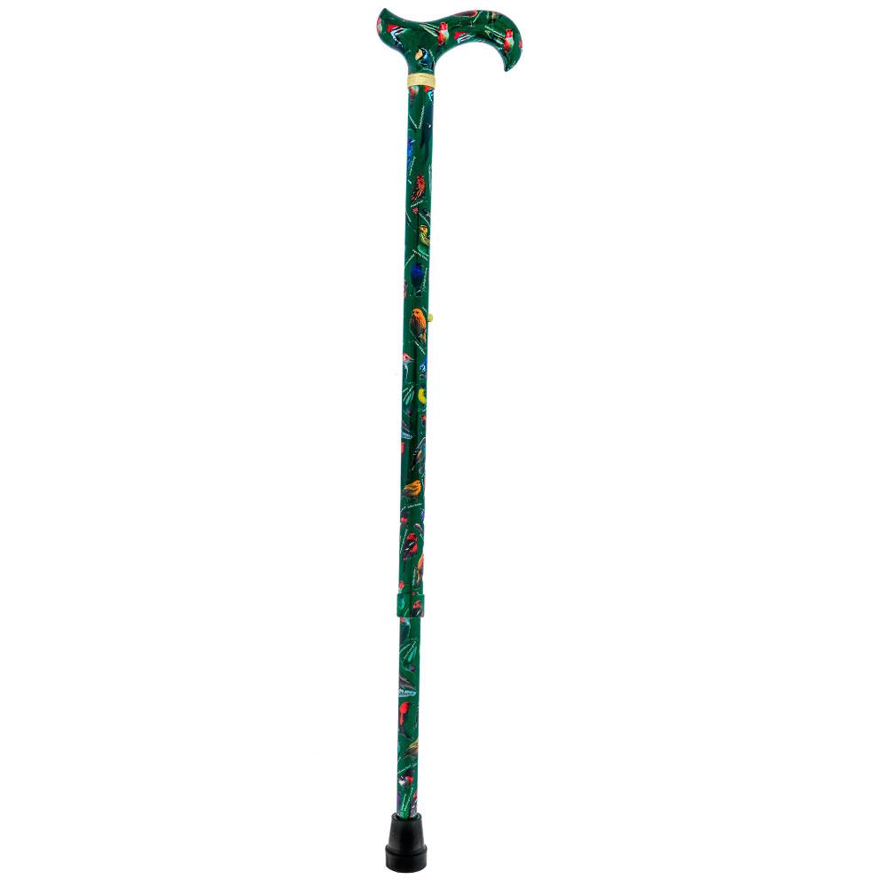 American Songbird: Designer Adjustable Cane w/ Patterned Handle Classic