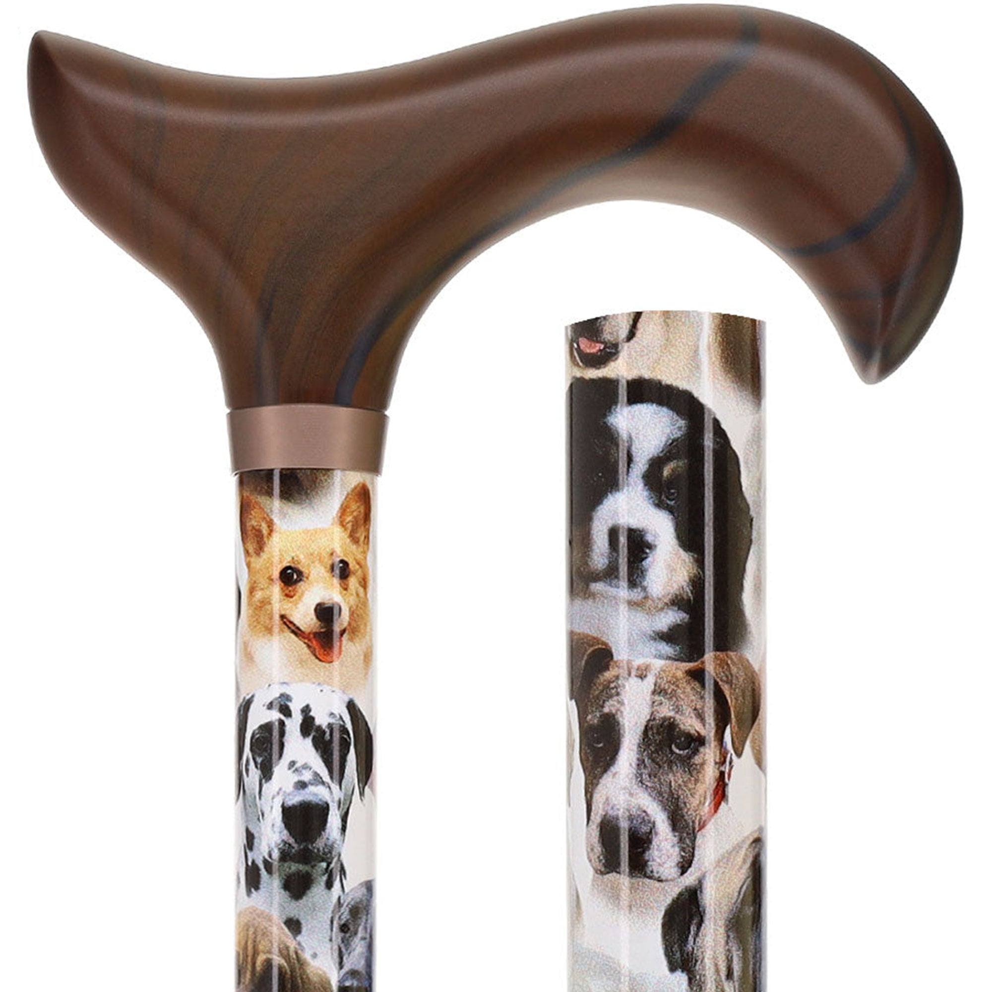 Dog Lovers: Designer Adjustable Cane w/ Wooden Handle Collections For Sale