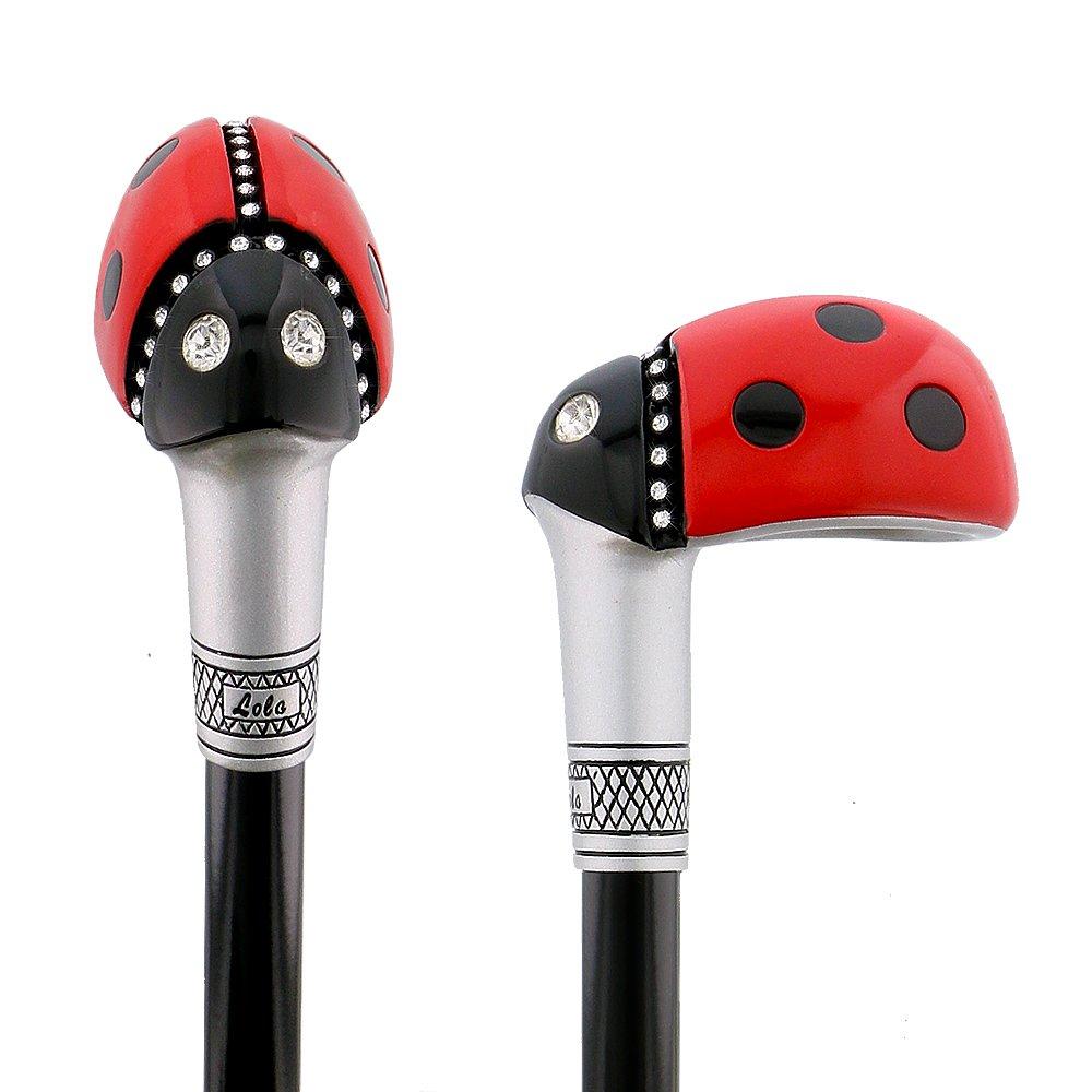 Lady Bug Lola Signature Carbon Fiber Walking Cane - 1 Black Shaft Collections Cheap Pice