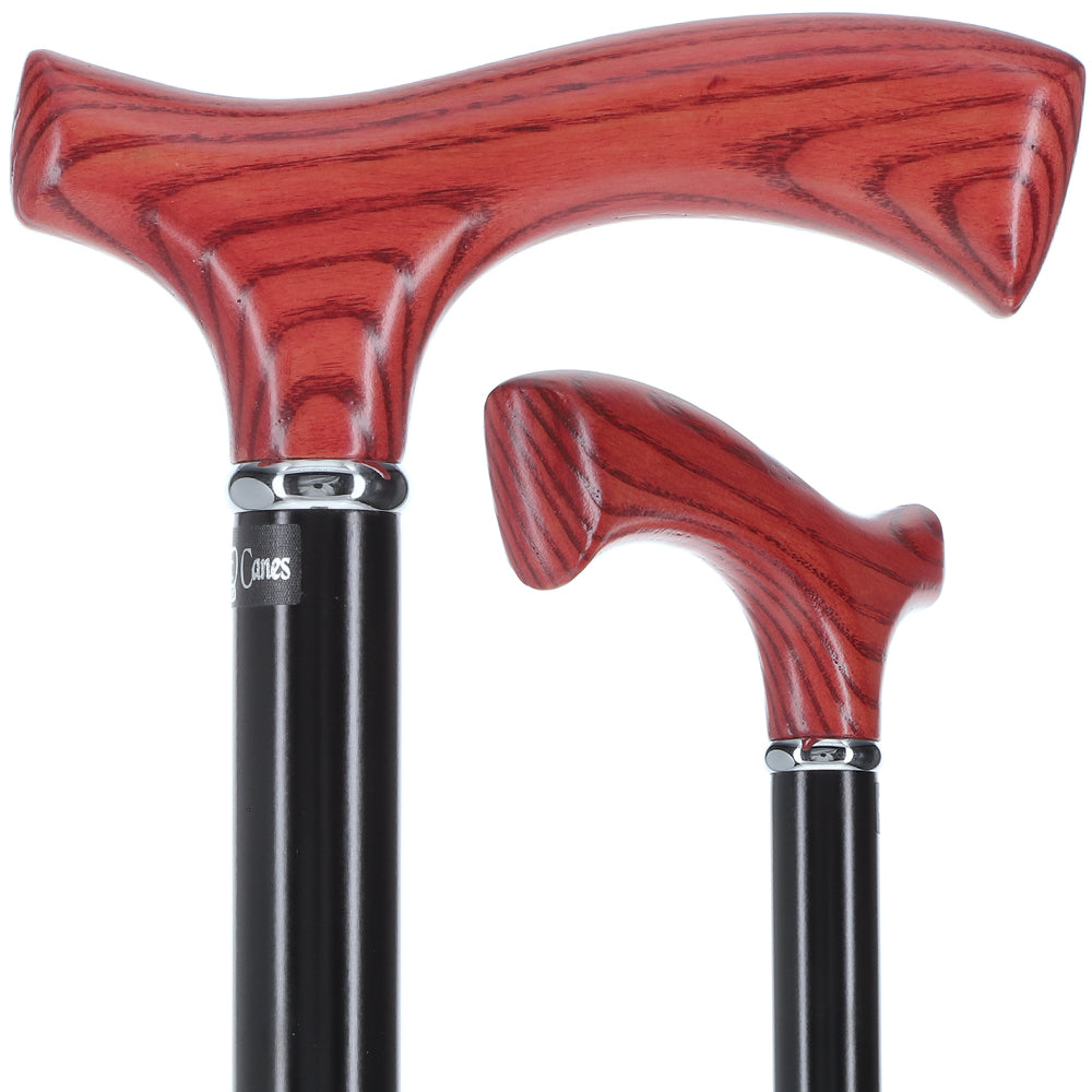 Scratch and Dent Elite Mahogany Ash Fritz Cane, Silver & Black Beechwood V3428 Cheap Sale Amazing Pice