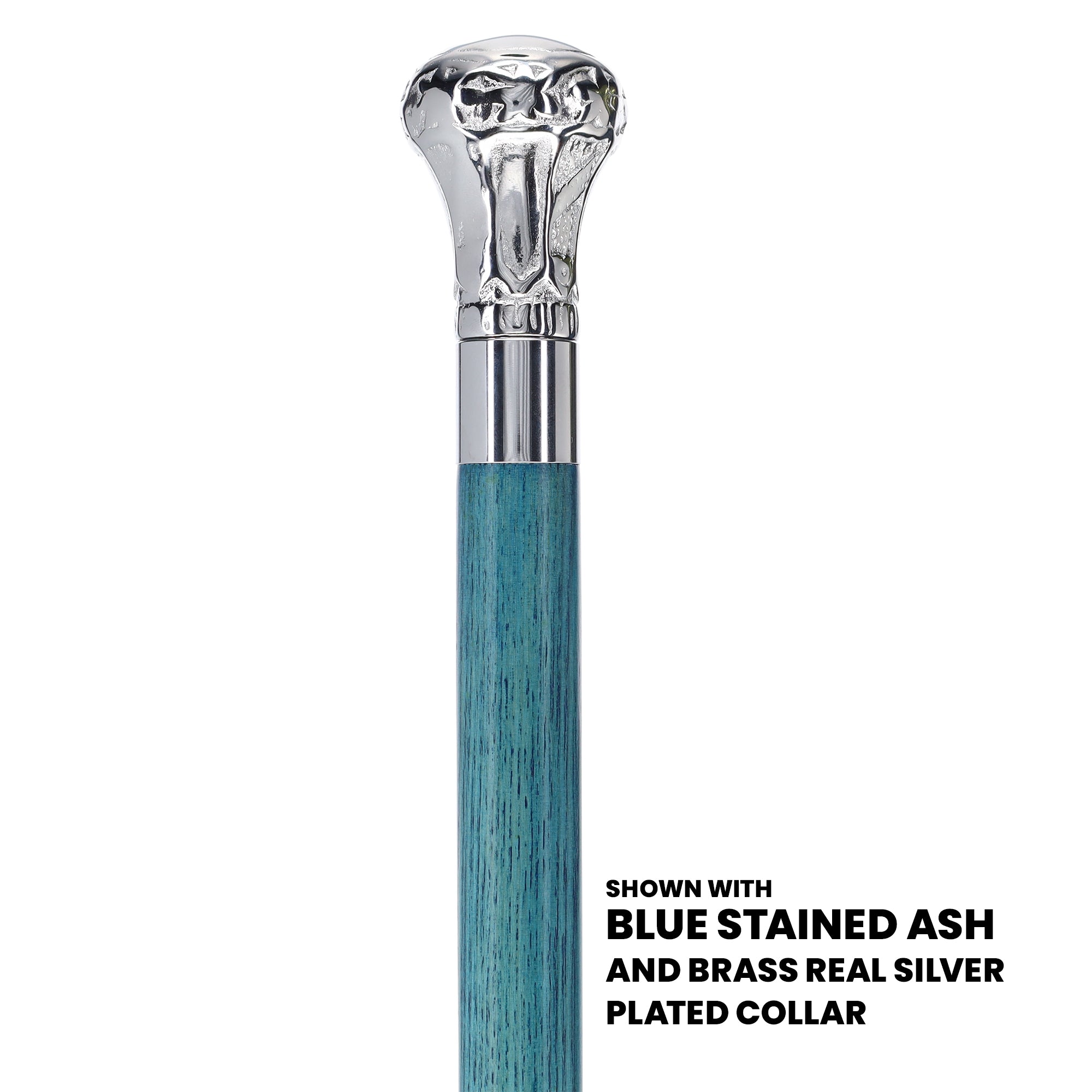 Knob Premium Chrome Brass Cane: Stained Custom Color Shaft Excellent Online