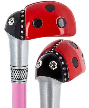 Lady Bug Lola Signature Carbon Fiber Walking Cane - 1 Pink Shaft Comfortable Online