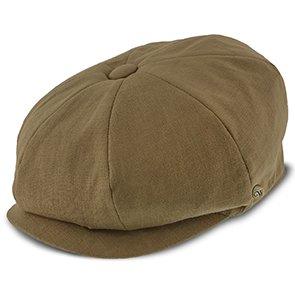 Hampton - Walrus Hats Sand Linen 8 Panel Newsboy Cap Find Great Online