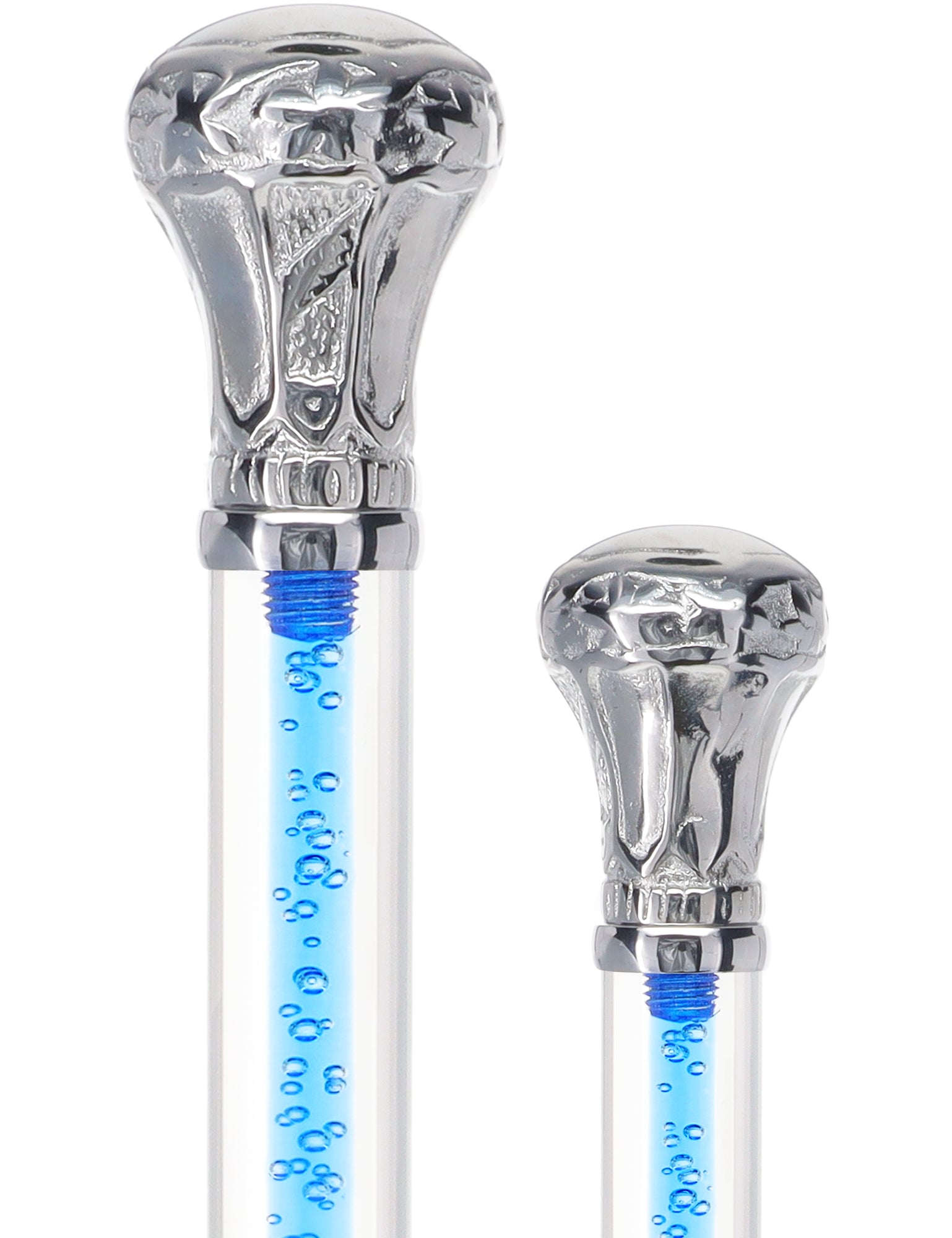 Color Crystal Elegance Chrome Knob Cane with Invisible Acrylic Shaft Options Sale In China