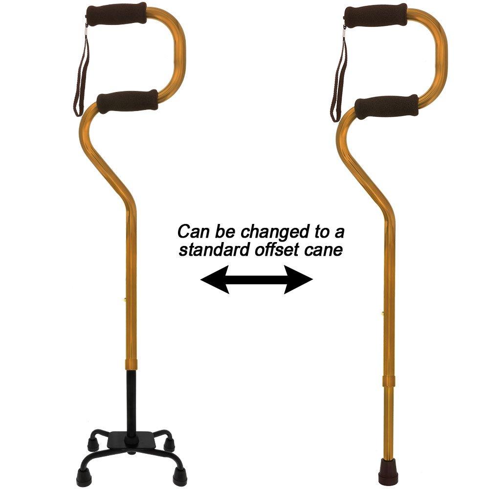 Bronze EZ-Get-Up: Convertible Quad Base Cane for Easy Rising Buy Cheap 100% Guaranteed