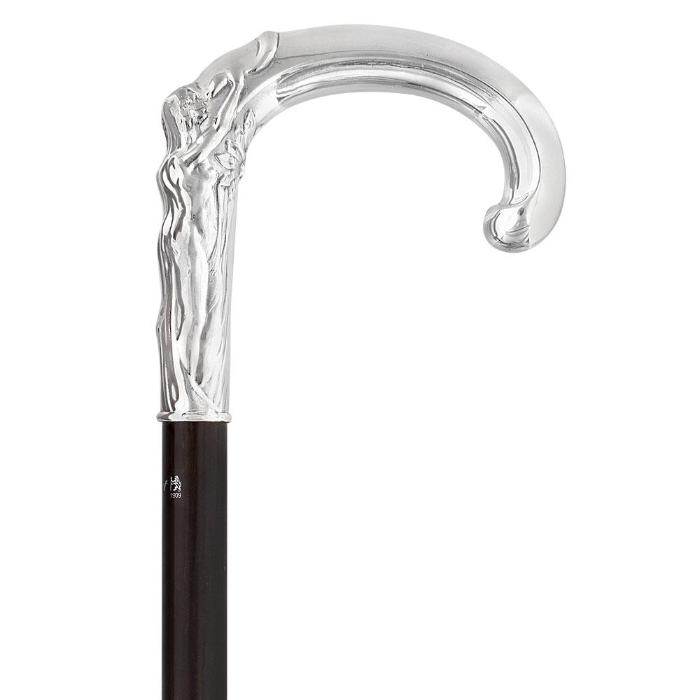 French Eve & Snake Silver Plated Cane: Carbon Fiber Shaft Cheap Sale Pay With Visa