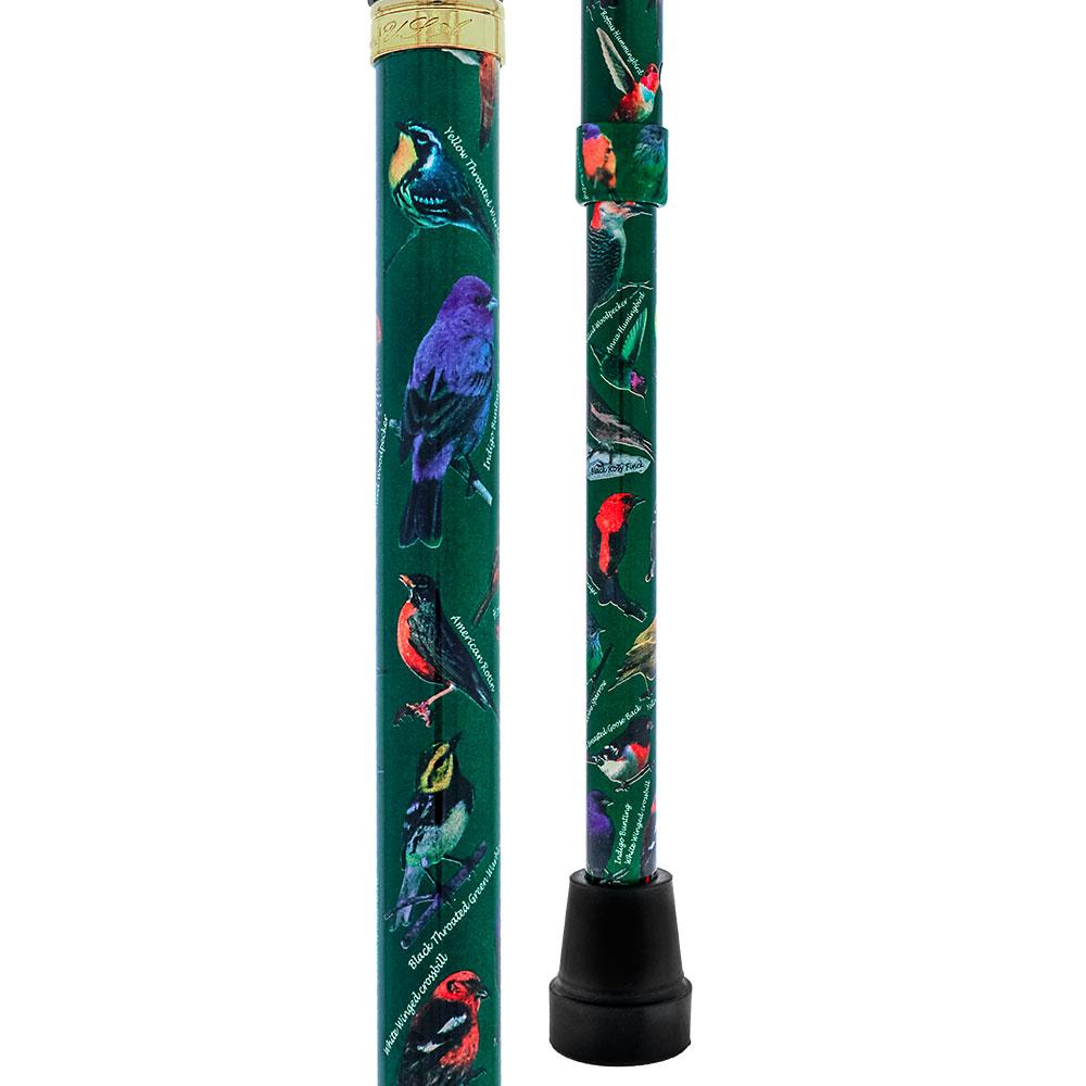 Scratch and Dent American Songbird Adjustable Derby Walking Cane with Engraved Collar V2045 Good Selling Online