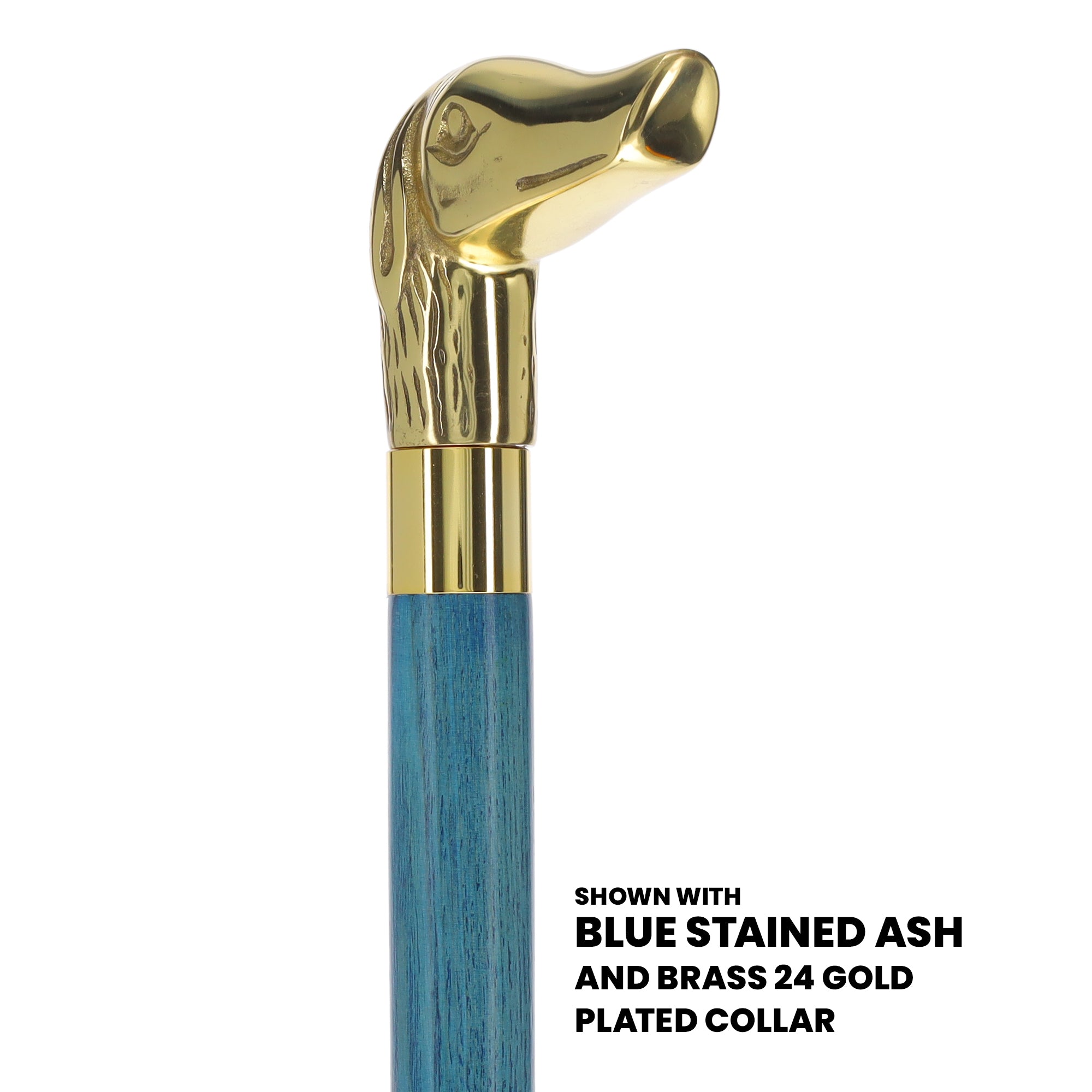 Premium Brass Dog Handle Cane: Stained Custom Color Shaft Sale Wiki