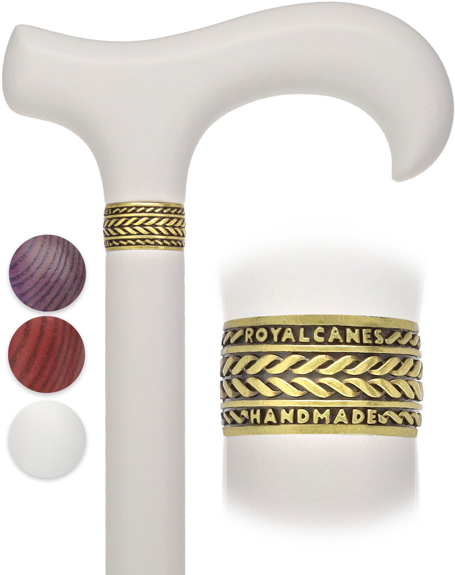 Super Strong Derby Handle Cane - Ash Wood, Pewter Wheat Collar, Matching Stain, 3 Color Options Buy Cheap With Mastercard