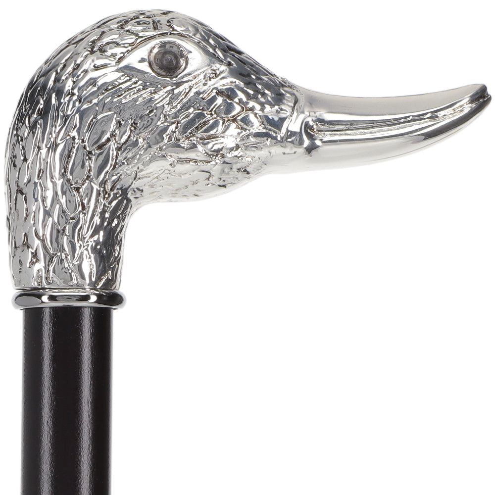 Italian Luxury Silver 925 Duck Walking Stick: Elegant Design Discount Codes Really Cheap