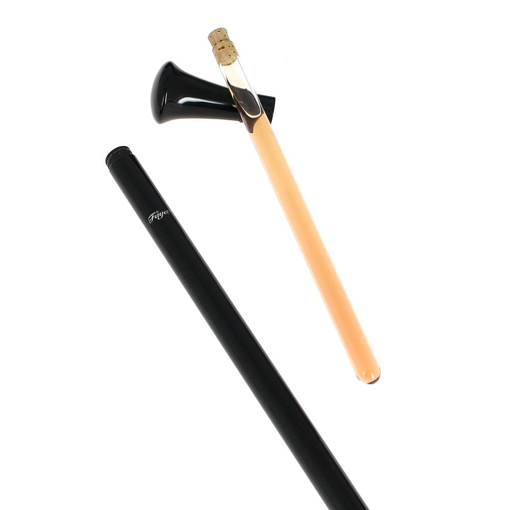 Flask Tippling Stick: Black Knob, Luxury Carbon Shaft Free Shipping Real
