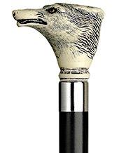 Scrimshaw Wolf Stick - Unique Art Carved Design Cheapest Pice Cheap Pice