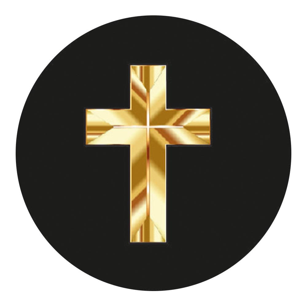 Scratch and Dent Christian Cross Symbol Knob Walking Stick w/ Black Beechwood Shaft & Pewter Collar V2178 Outlet Looking For