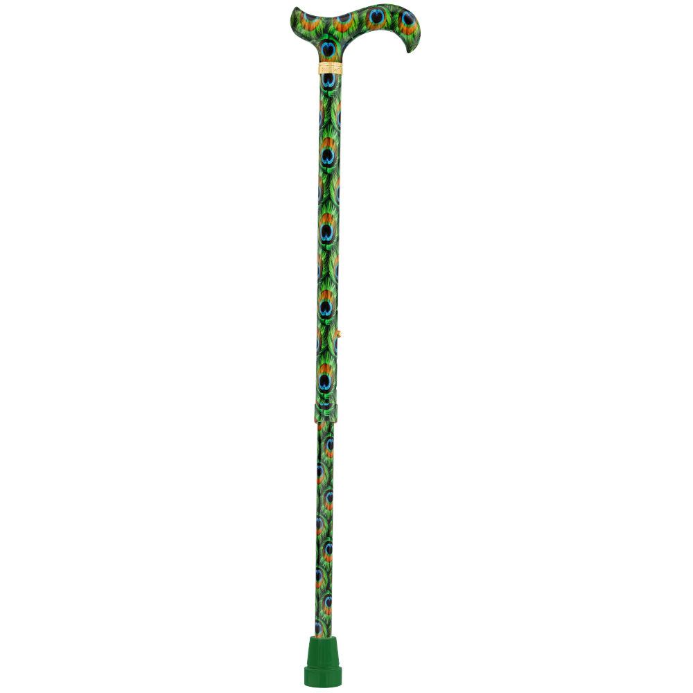 Pretty Peacock: Designer Adjustable Cane w/ Patterned Handle Clearance Recommend