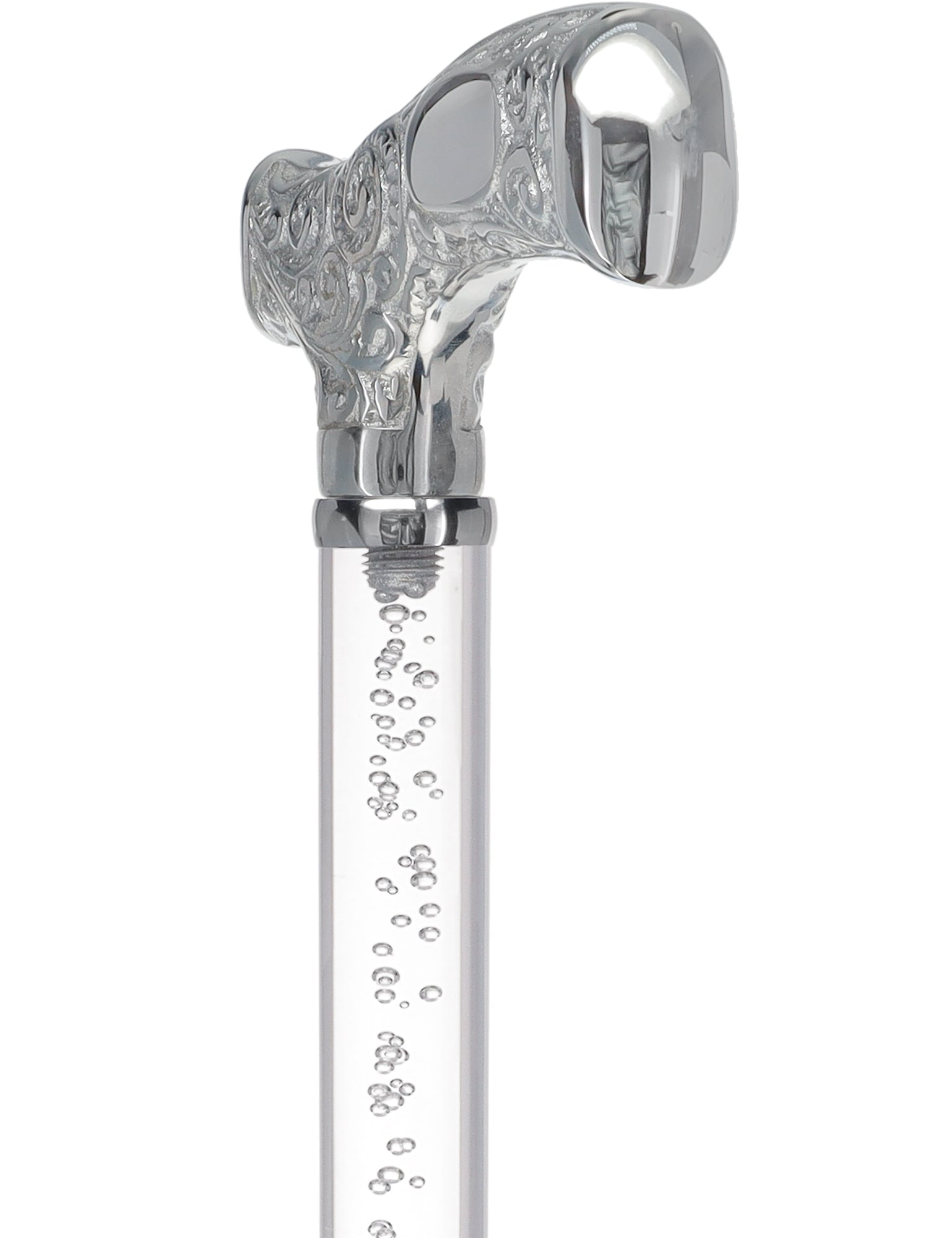 Make It Yours: Invisible Clear Shaft w/ Premium Chrome Brass Cane The Cheapest For Sale