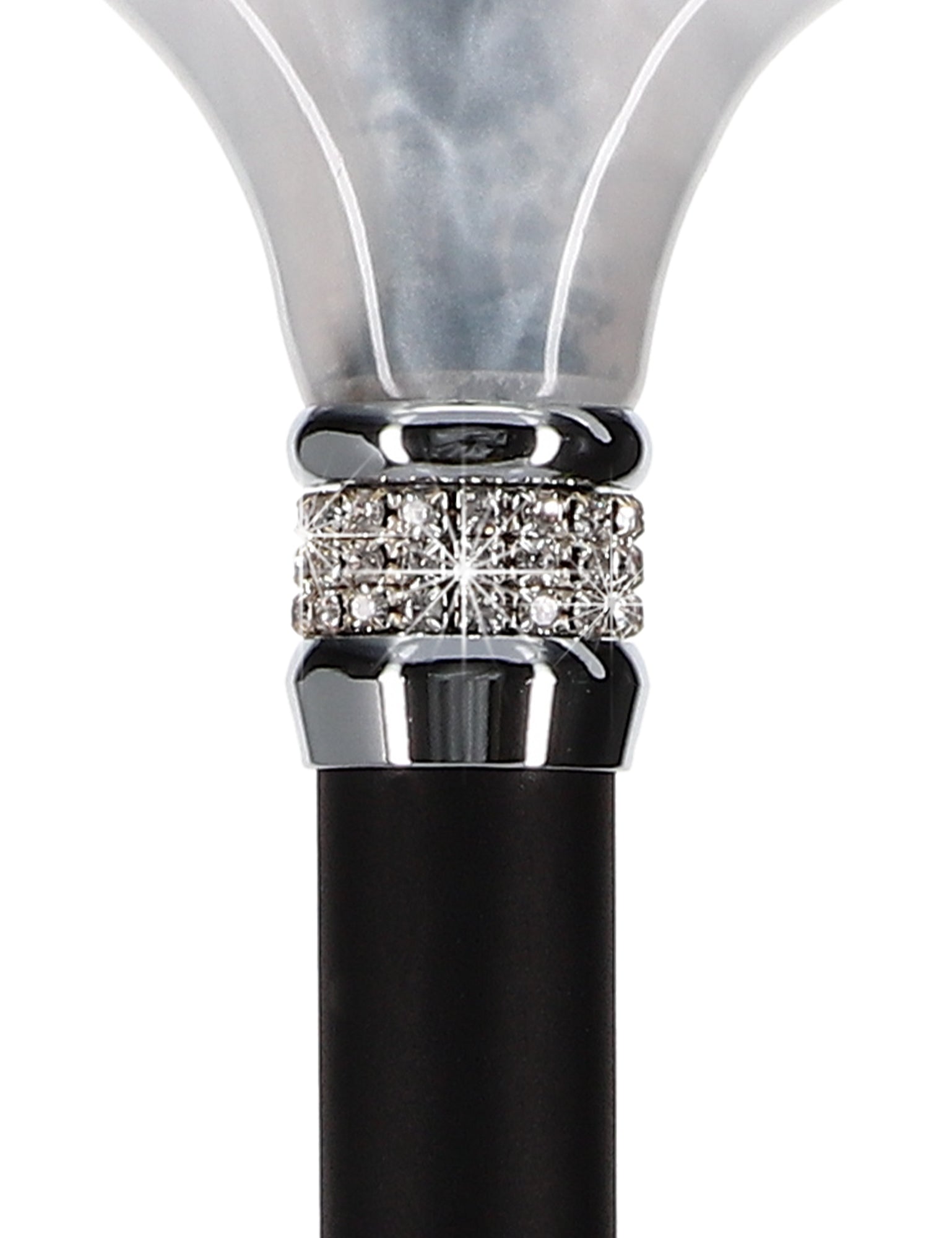 Rhinestone Designer Cane: Black & White Exquisite Pearlz Clearance 100% Original