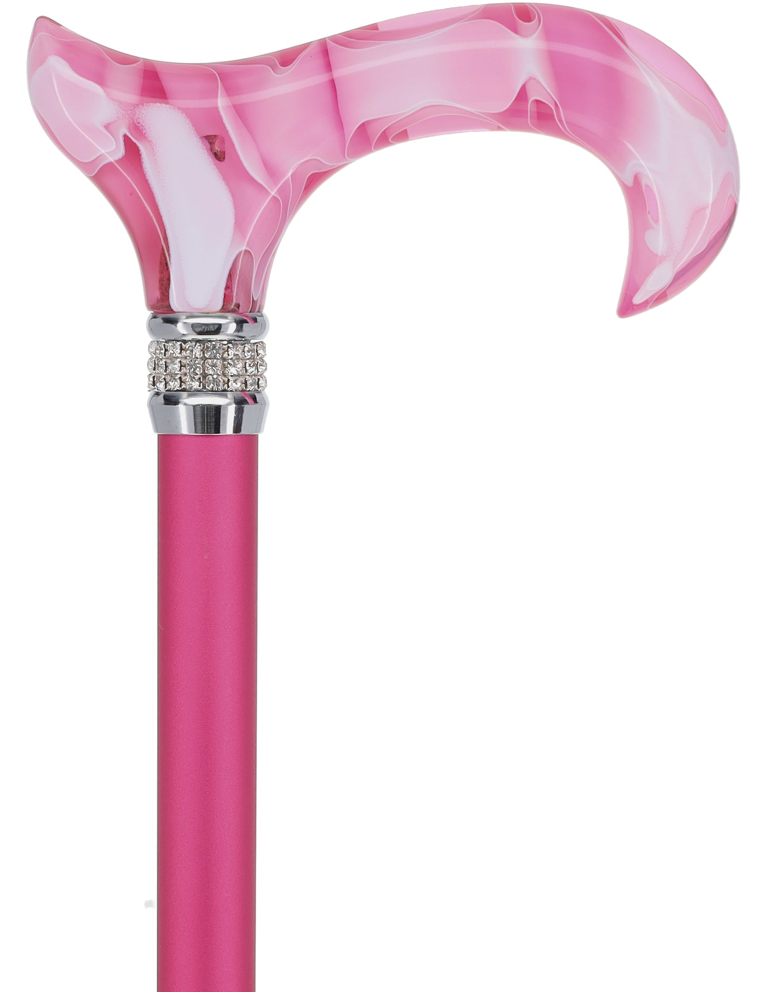 Rhinestone Designer Cane: Chic Pink Pearlz Splendor Cheap Outlet Store