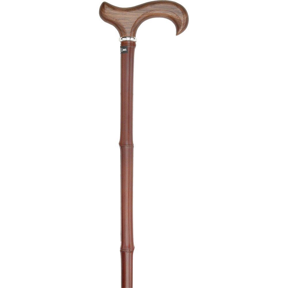 Scratch & Dent Walnut Derby Handle Cane with Dark Bamboo Shaft V1521 Buy Cheap Eastbay