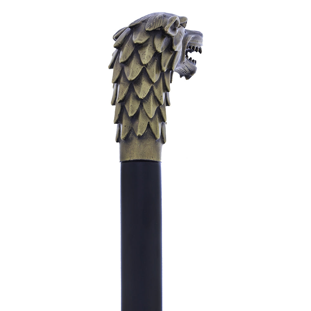 Wolf Brass Head Cane Pre Order For Sale