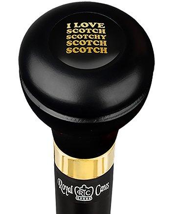 Scratch and Dent I Love Scotch Casino Emblem Flask Walking Stick: Wood Shaft Hidden Flask V3475 Cheap Sale Looking For