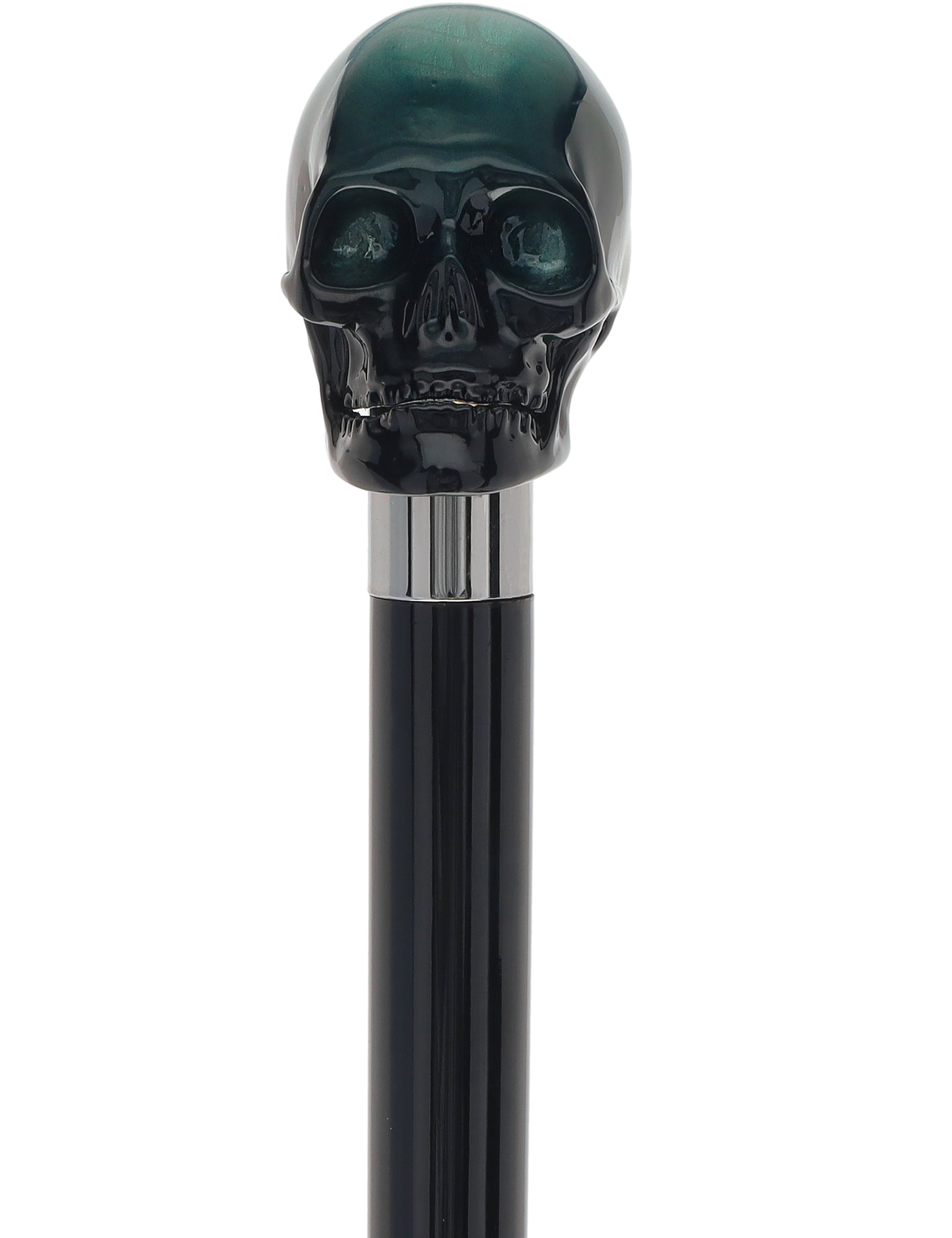 Mystic Emerald Skull Head Walking Stick with Beech wood shaft Cheap Sale Amazon