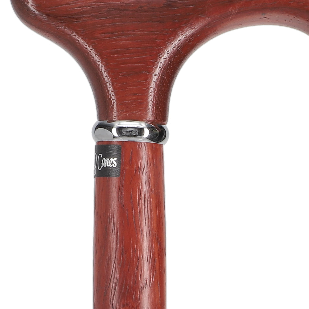 Rope Twist Derby Cane - Padauk Shaft & Silver Collar Discount 2025 New