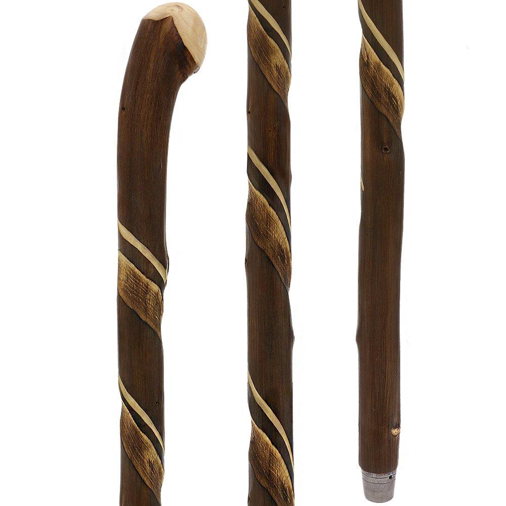 Artisan Crafted: Flamed Chestnut Shaft with Root Knobbed Handle Clearance Amazon