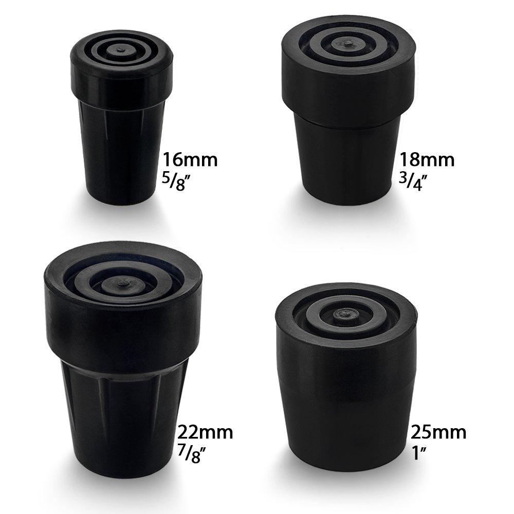 High-Quality Black Rubber Tip: Steel Insert, Choose Size 2025 New Cheap Online