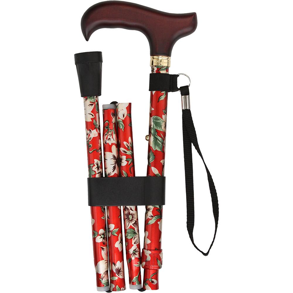 Scratch and Dent Crimson Beauty Adjustable Folding Cane V3421 Clearance Discounts