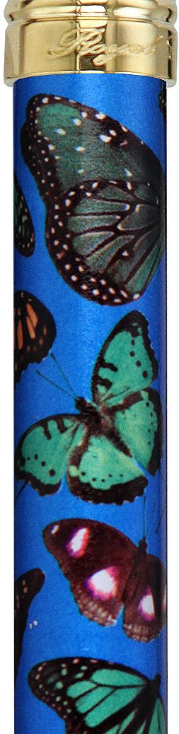 Scratch and Dent Blue Skies Butterfly Folding Adjustable Cane with Patterned Handle with Retractable Ice Tip V3040 Outlet Buy